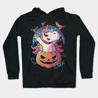 Spooky Unicorn Funny Cute Magic Halloween Hoodie